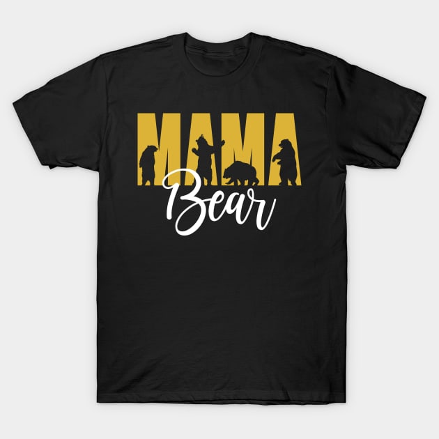 Mama Bear Mom Life Mother's Day T-Shirt by inksplashcreations